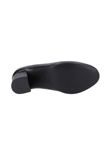 Hush Puppies Black Anna Wide Court Shoes