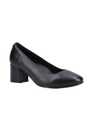 Hush Puppies Black Anna Wide Court Shoes