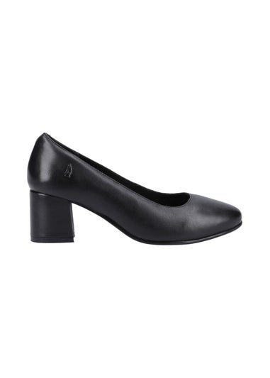 Hush Puppies Black Anna Wide Court Shoes