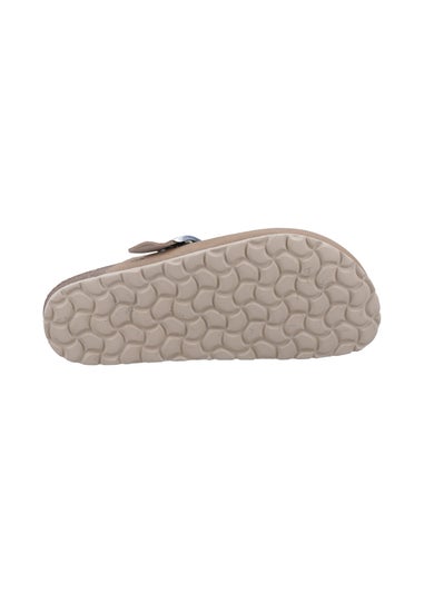 Hush Puppies Taupe Bailey Closed Toe Mule