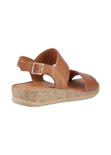 Hush Puppies Tan Ebony Wide Fit Sandal