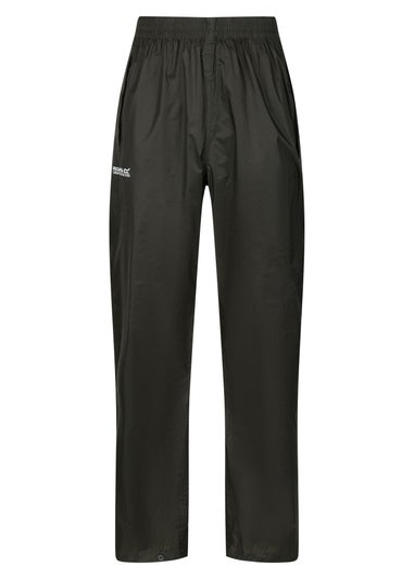 Regatta Black Pack It Waterproof Breathable Isolite Overtrousers