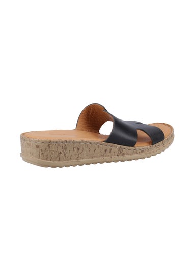 Hush Puppies Black Eloise Mule Sandal