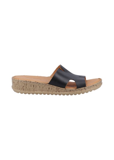 Hush Puppies Black Eloise Mule Sandal