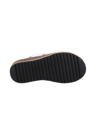 Hush Puppies White Eden Wide Fit Sandal