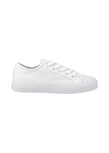 Hush Puppies White Freya Canvas Trainer