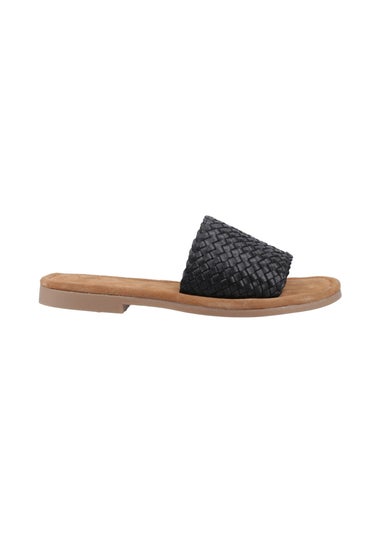 Hush Puppies Black Hetty Slide Sandal