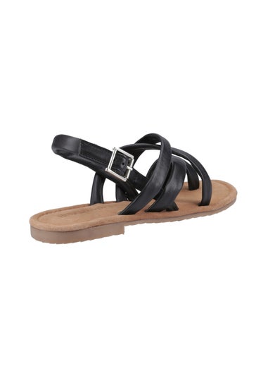 Hush Puppies Black Hope Sandal