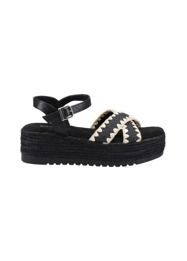 Hush Puppies Black Jemma Espadrille Sandal