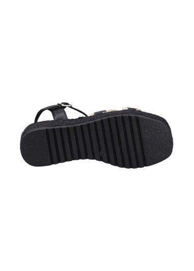Hush Puppies Black Jemma Espadrille Sandal