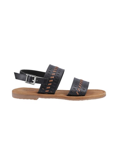 Hush Puppies Black Hadley Sandal