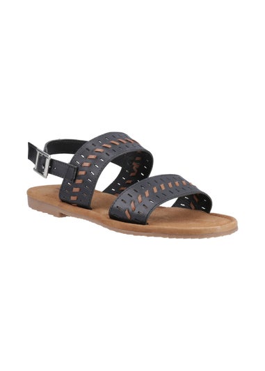 Hush Puppies Black Hadley Sandal