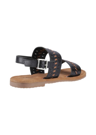 Hush Puppies Black Hadley Sandal