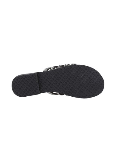 Hush Puppies Black Paris Slide Sandal