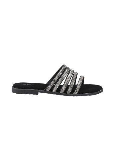 Hush Puppies Black Paris Slide Sandal
