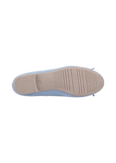 Hush Puppies Light Blue Naomi Textile Ballet