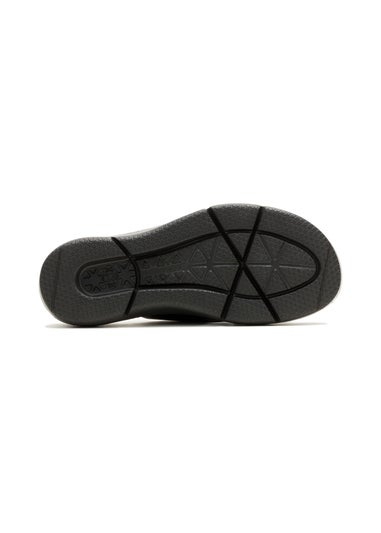 Hush Puppies Black Uplift Crossover Slide