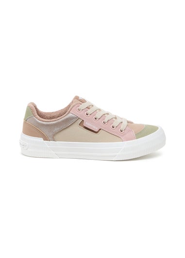 Rocket Dog Taupe Cheery Blocked Trainer