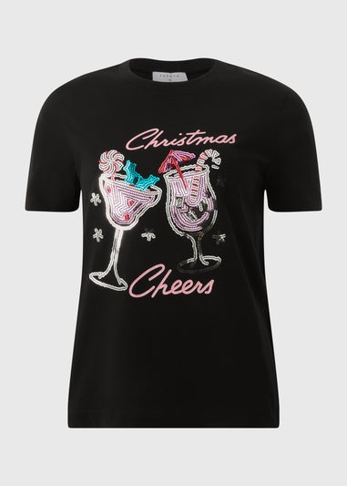 Black Christmas Cheers T-Shirt