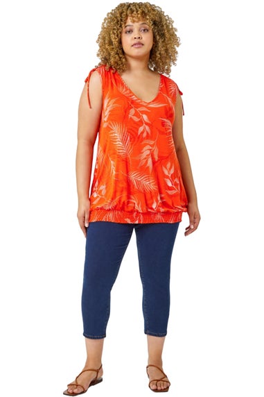 Roman Indigo Curve Elastic Waist Cropped Denim Jeggings