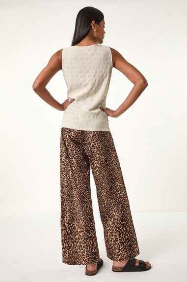 Roman Stone Button Detail Stretch Top
