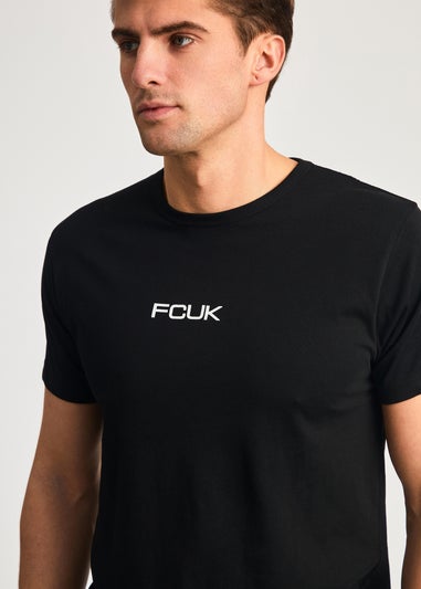 French Connection Black Cotton Short Sleeve T-Shirt & Short Set
