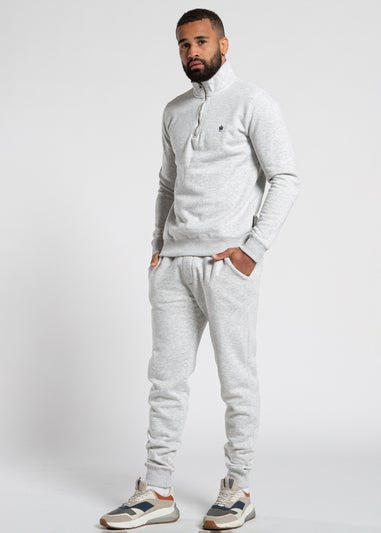 French Connection Light Grey Cotton Blend Joggers