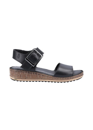 Hush Puppies Black Ellie Wide Sandal