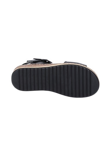 Hush Puppies Black Ellie Wide Sandal