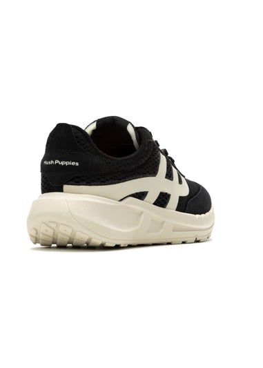 Hush Puppies Black Seventy8 Retro Runner