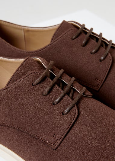 Threadbare Chocolate Faux Suede Desert Shoes