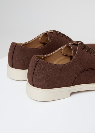 Threadbare Chocolate Faux Suede Desert Shoes