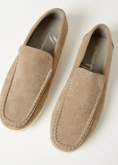 Threadbare Olive Faux Suede Slip On Loafers