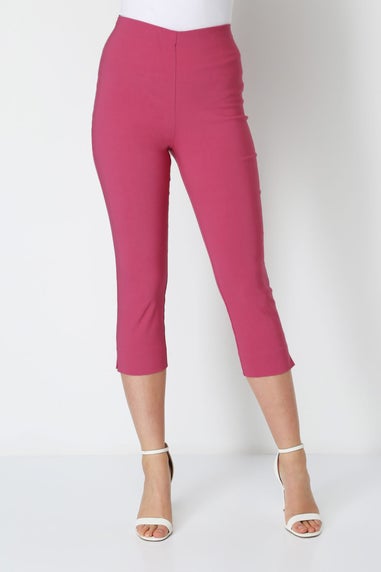 Roman Pink Cropped Stretch Trouser