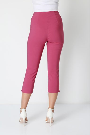 Roman Pink Cropped Stretch Trouser