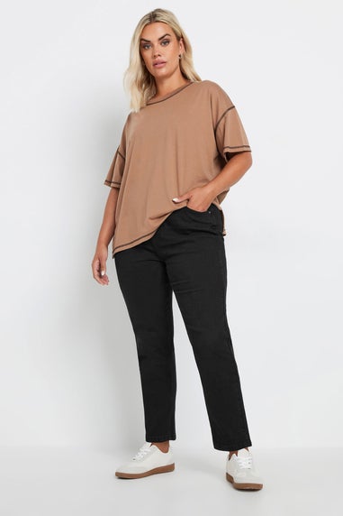 Yours Curve Black Mom Jeans