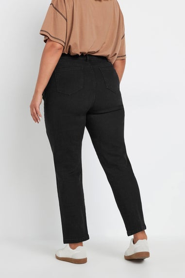 Yours Curve Black Mom Jeans