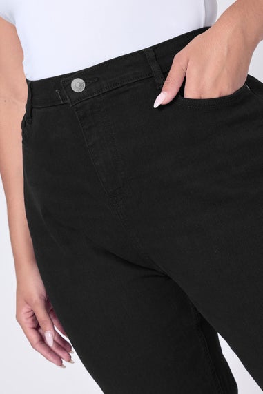 Yours Curve Black Mom Jeans