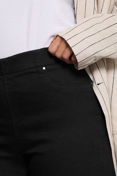 Yours Curve Black Pull On Stretch Jenny Jeggings