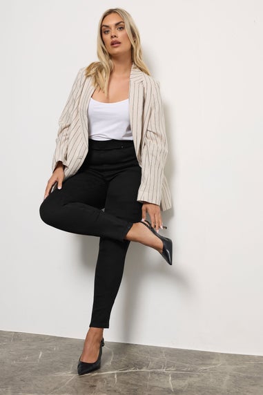 Yours Curve Black Pull On Stretch Jenny Jeggings