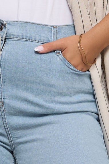 Yours Curve Light Blue Stretch Skinny Ava Jeans