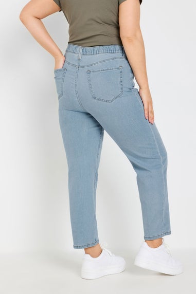 Yours Curve Light Blue Straight Leg Ruby Jeans