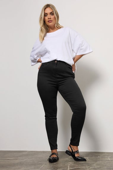 Yours Curve Black Stretch Skinny Ava Jeans