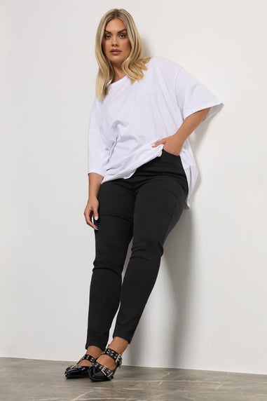 Yours Curve Black Stretch Skinny Ava Jeans