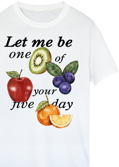 Brands In One Of Your Five A Day White Graphic T-Shirt
