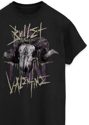 Bullet For My Valentine Goat Skull Black Music Graphic T-Shirt