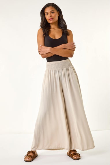 Roman Stone Relaxed Wide Leg Trouser