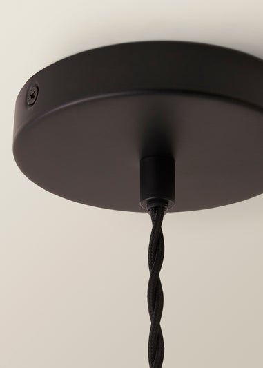 ValueLights Susie Glass Lantern Lamp Shade Matte Single Ceiling Pendant Light