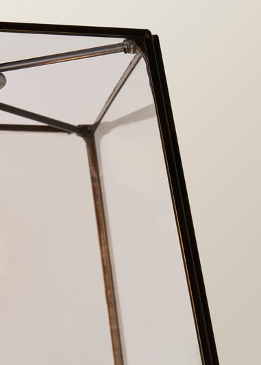 ValueLights Susie Glass Lantern Lamp Shade Matte Single Ceiling Pendant Light