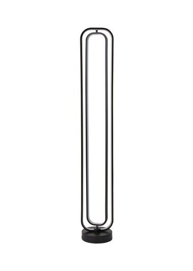 ValueLights Infinity Matte Black LED Floor Lamp